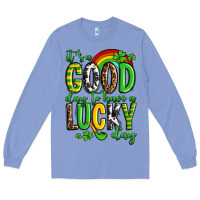 Colony Blue St. Patrick's It's a good day to have a lucky day Long Sleeve Tee - OliviaCreatesArt