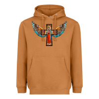Meerkat our lady of guadalupe cross with wings Heavyweight Hoodie - BarkalooDesign