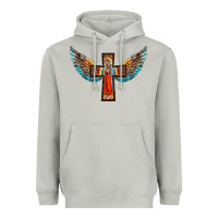 Moon Dust our lady of guadalupe cross with wings Heavyweight Hoodie - BarkalooDesign