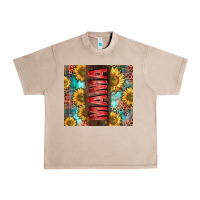 French Oak Mama Sunflower Urban Heavy Tee - CowGirlArtShop
