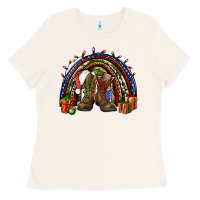 Bone Army Christmas rainbow Ladies Tee - NancyCooperArtShop