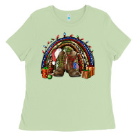 Matcha Army Christmas rainbow Ladies Tee - NancyCooperArtShop