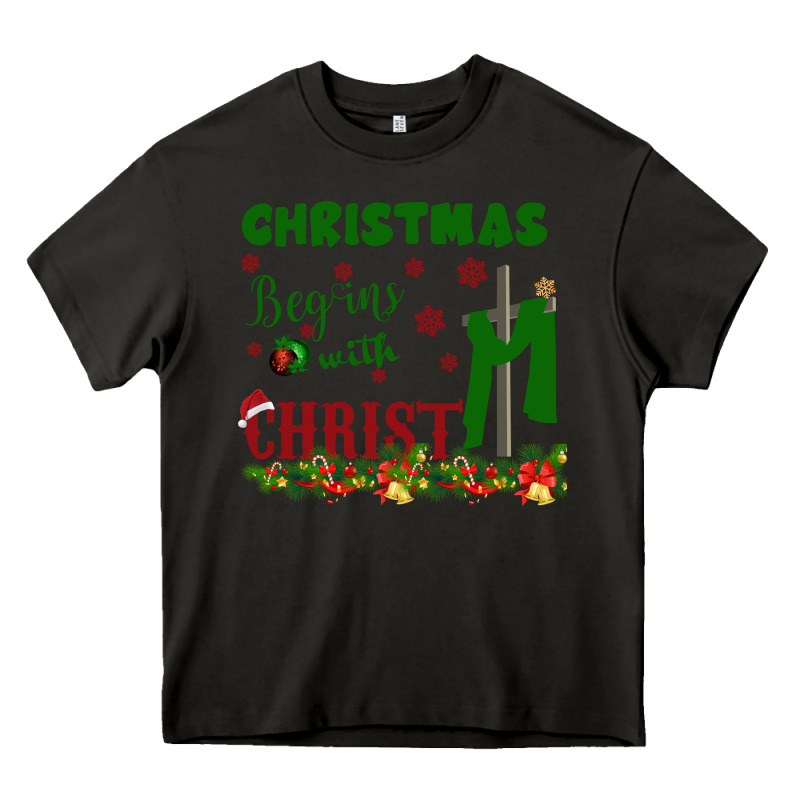 Christmas Begins With Christ Heavy Core Tee by Bettercallsaul | Teevron