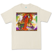 Bone Mardi Gras crawfish Premium Tee - NancyCooperArtShop