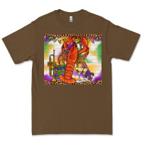 Cacao Mardi Gras crawfish Premium Tee - NancyCooperArtShop