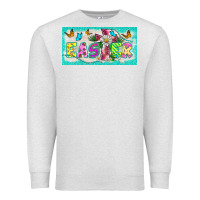 Oatmeal Heather easter cross license plate template Premium Sweatshirt - BarkalooDesign