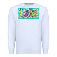 White easter cross license plate template Premium Sweatshirt - BarkalooDesign