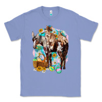 Colony Blue Happy Easter Day Rodeo Classic Tee - HowdyJamesFarm