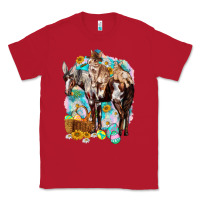 Red Happy Easter Day Rodeo Classic Tee - HowdyJamesFarm