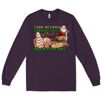 Plum torn between lookin like a snack and eatin one Long Sleeve Tee - FaDigitalArtStudio