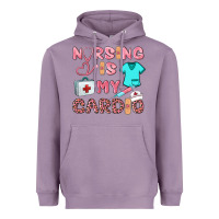 Lavender nursing is my cardio Heavyweight Hoodie - BarkalooDesign