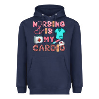 Navy nursing is my cardio Heavyweight Hoodie - BarkalooDesign