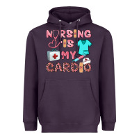 Plum nursing is my cardio Heavyweight Hoodie - BarkalooDesign