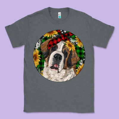 Christmas St. Bernard Classic Tee Designed By Ranaportraitstore