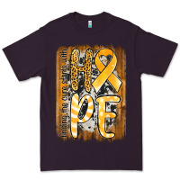 Plum finding the cure starts with hope childhood cancer awareness  with bac Premium Tee - Jasminsmagicworld