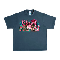 Midnight Navy Blessed memaw Mother's Day Urban Heavy Tee - CowGirlArtShop
