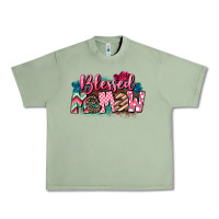 Oil Green Blessed memaw Mother's Day Urban Heavy Tee - CowGirlArtShop