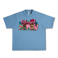 Pebble Blue Blessed memaw Mother's Day Urban Heavy Tee - CowGirlArtShop