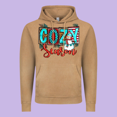 Cozy Season Vintage Hoodie Designed By Oliviacreatesart