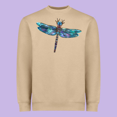Blue Dragonfly Heavyweight Sweatshirt Designed By Lillyallendesigns