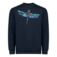 Navy Blue Dragonfly Heavyweight Sweatshirt - LillyAllenDesigns