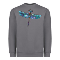 Storm Blue Dragonfly Heavyweight Sweatshirt - LillyAllenDesigns