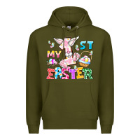 Army Green My 1st Easter Premium Hoodie - CowhideDigitalArt