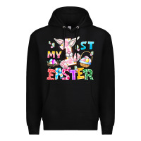 Black My 1st Easter Premium Hoodie - CowhideDigitalArt