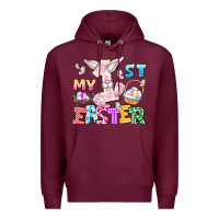 Burgundy My 1st Easter Premium Hoodie - CowhideDigitalArt