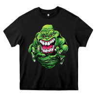 Black halloween green slimer ghost Heavy Core Tee - longCreatives