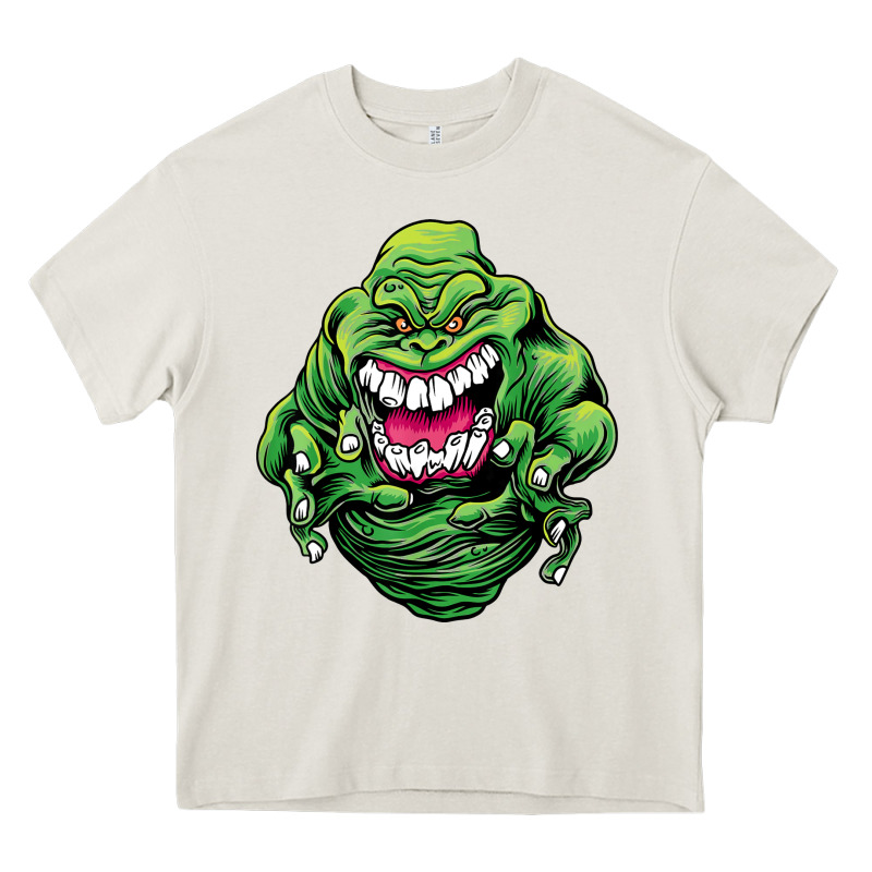 Halloween Green Slimer Ghost Heavy Core Tee by longCreatives | Teevron