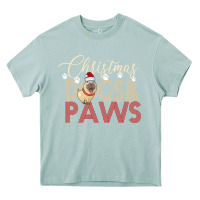 Arona Christmas Dogs Paws Heavy Core Tee - Bettercallsaul