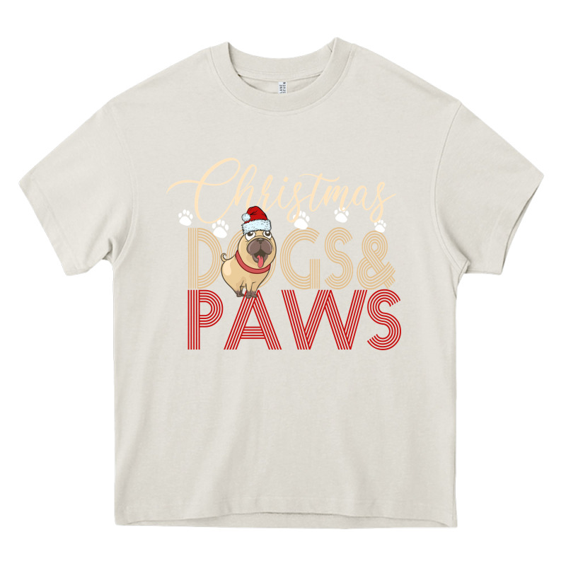 Christmas Dogs Paws Heavy Core Tee by Bettercallsaul | Teevron