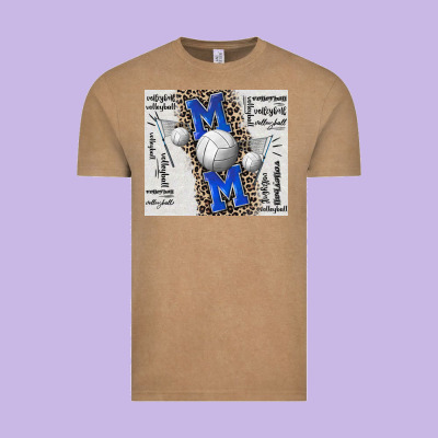 Volleyball Mom Blue Mother's Day Vintage Tee Designed By Cowgirlartshop