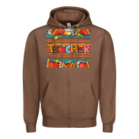 Chestnut teacher and pens apples books leopard and tooled leather tumbler Zipper Hoodie - Artiststas