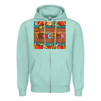 Seafoam teacher and pens apples books leopard and tooled leather tumbler Zipper Hoodie - Artiststas