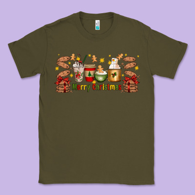 Christmas Coffee Cups Classic Tee Designed By Artiststas