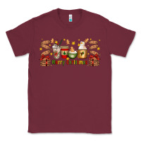 Burgundy Christmas coffee cups Classic Tee - Artiststas