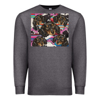 Charcoal Heather dachshund Premium Sweatshirt - BarkalooDesign