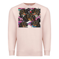 Pale Pink dachshund Premium Sweatshirt - BarkalooDesign