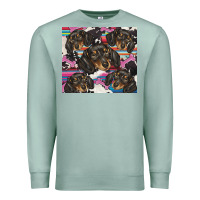 Seafoam dachshund Premium Sweatshirt - BarkalooDesign