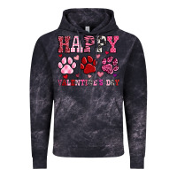 Cloud Black happy valentine's day paws Vintage Hoodie - OliviaCreatesArt