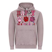 Vintage Zinc happy valentine's day paws Vintage Hoodie - OliviaCreatesArt