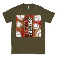 Army Green baseball sister Classic Tee - TumblerDesignByShophia