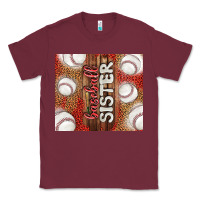 Burgundy baseball sister Classic Tee - TumblerDesignByShophia
