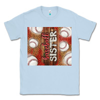 Dusty Blue baseball sister Classic Tee - TumblerDesignByShophia