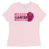 Bubblegum Pink Breast Cancer Survivor Ladies Tee - texasbilliewilder