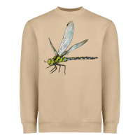 Mushroom Blue And Yellow Dragonfly Heavyweight Sweatshirt - LillyAllenDesigns