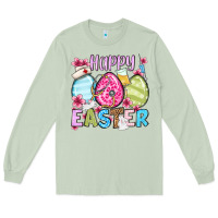 Matcha Happy Easter eggs Long Sleeve Tee - OliviaCreatesArt