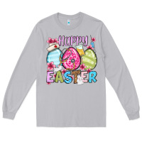 Moon Dust Happy Easter eggs Long Sleeve Tee - OliviaCreatesArt